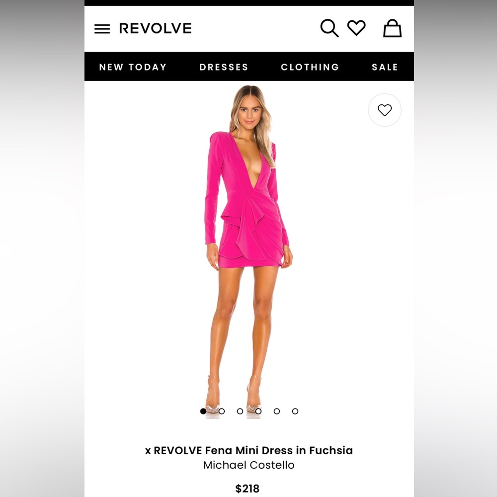 Michael Costello Fuchsia Mini Dress